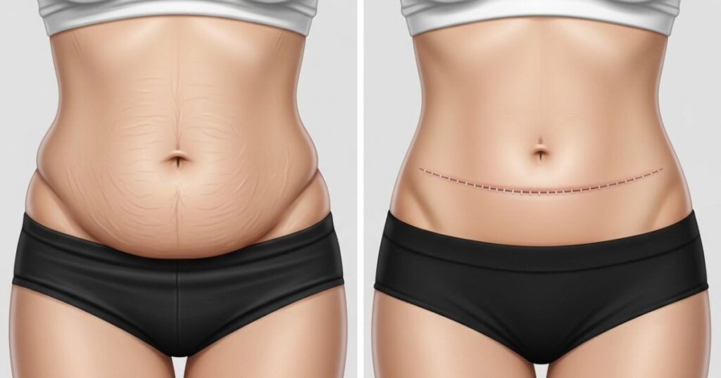 10 pound weight gain after tummy tuck